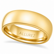 Domed Gold Tungsten Wedding Band (8mm)