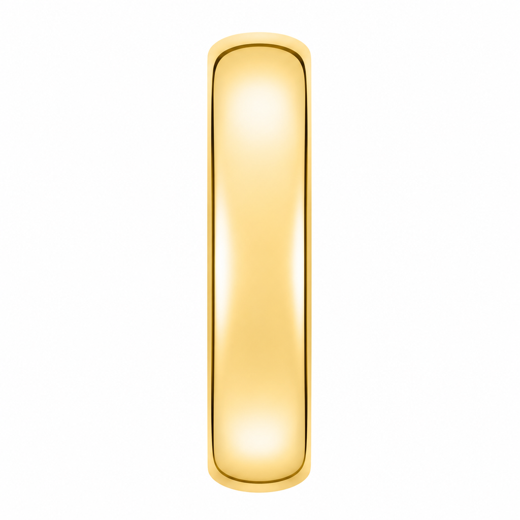 Domed Gold Tungsten Wedding Band (8mm)