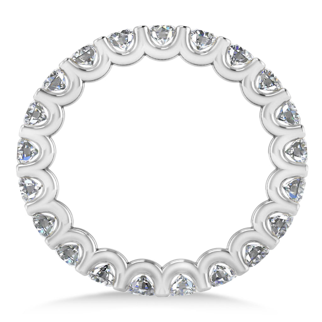 Diamond Eternity Prong-Set Wedding Band 14k White Gold (2.10ct)