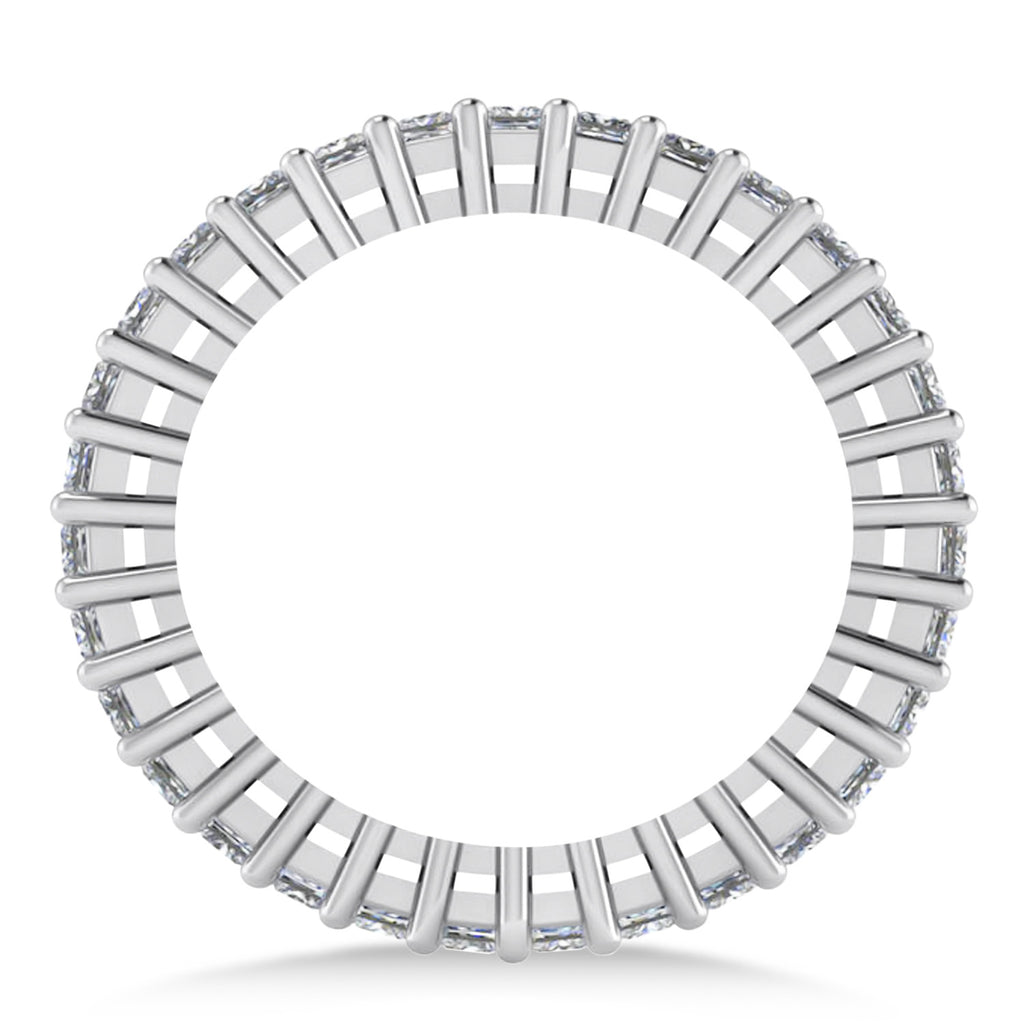 Princess Cut Diamond Eternity Wedding Band 14k White Gold (1.86ct)