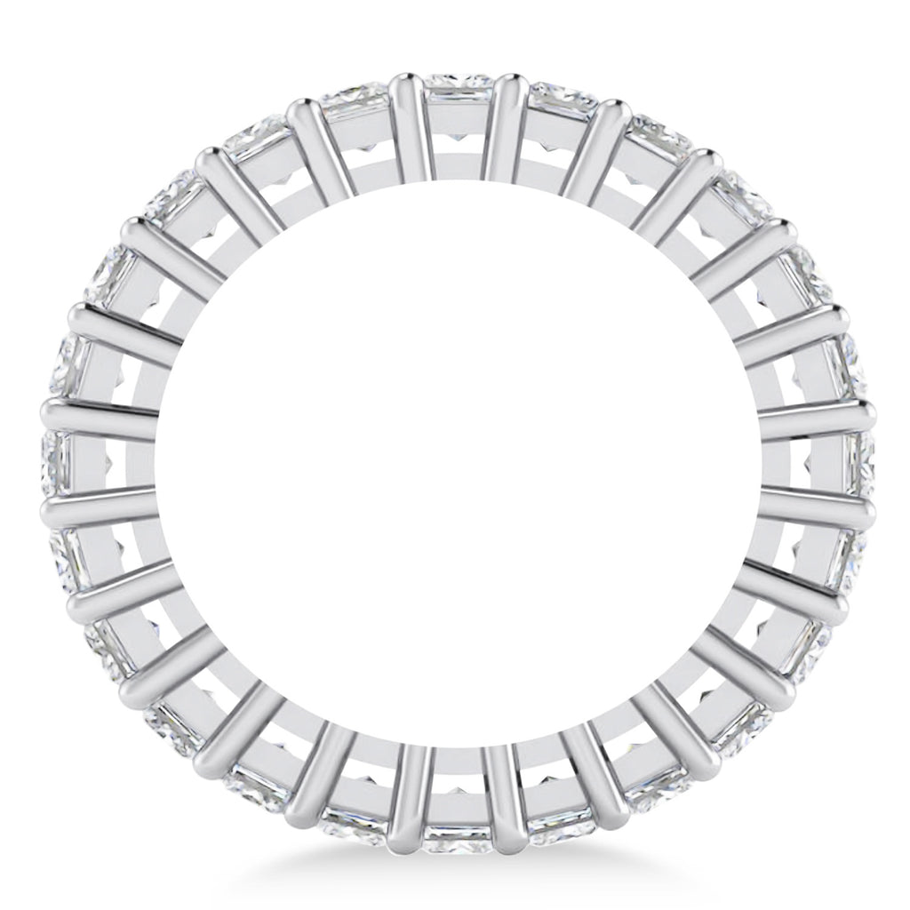 Princess Cut Diamond Eternity Wedding Band 14k White Gold (3.12ct)