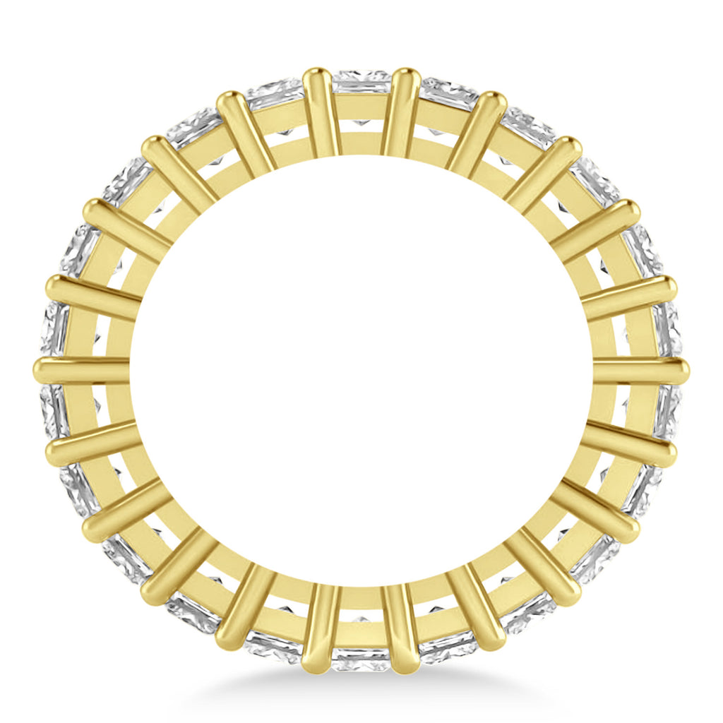 Princess Cut Diamond Eternity Wedding Band 14k Yellow Gold (3.96ct)
