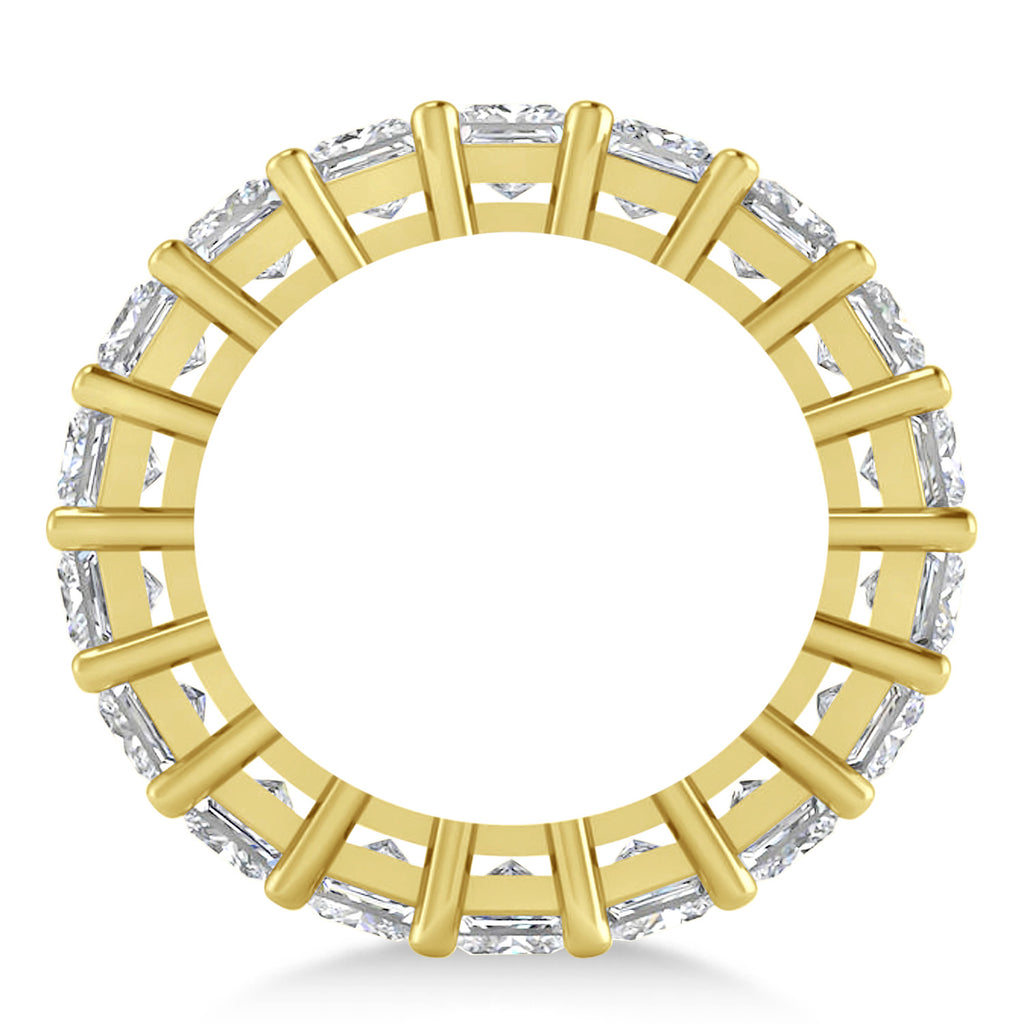 Princess Cut Diamond Eternity Wedding Band 14k Yellow Gold (5.58ct)