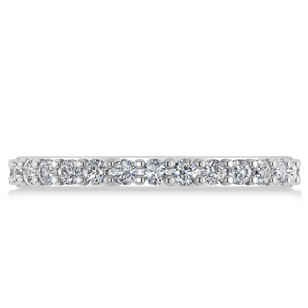 Diamond Eternity Wedding Band 14k White Gold (0.87ct)