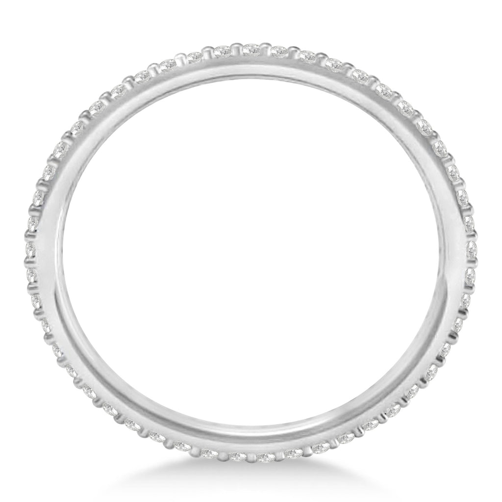 Petite Diamond Prong-Set Eternity Wedding Band 14k White Gold (0.25ct)