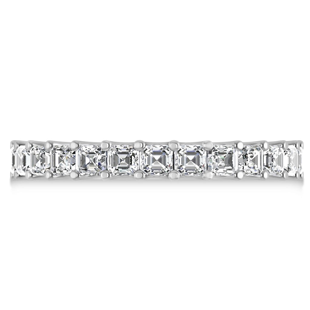 Radiant-Cut Diamond Eternity Wedding Band Ring 14k White Gold (2.60ct)