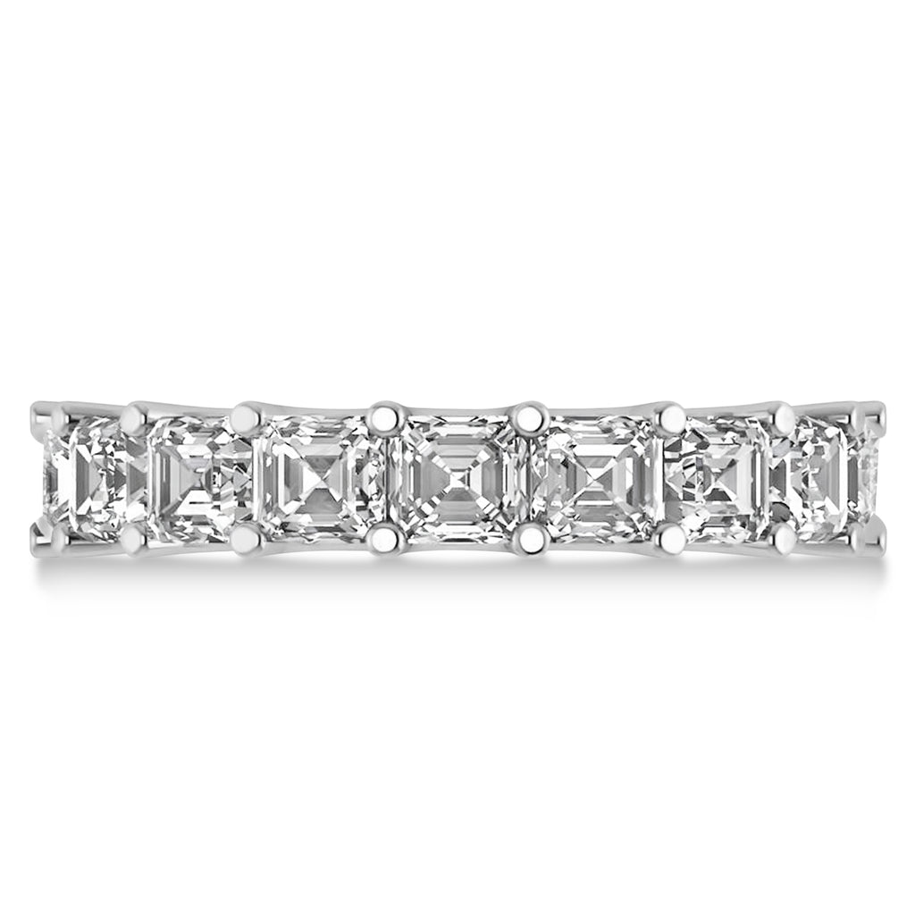 Radiant-Cut Diamond Eternity Wedding Band Ring 14k White Gold (7.20ct)