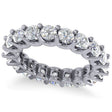 Diamond Eternity Prong-Set Wedding Band 14k White Gold (3.23ct)