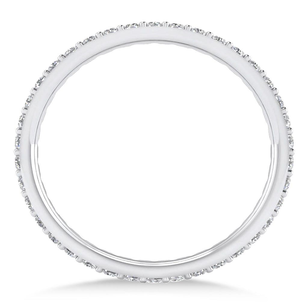 Diamond Eternity Wedding Band 14k White Gold (0.57ct)