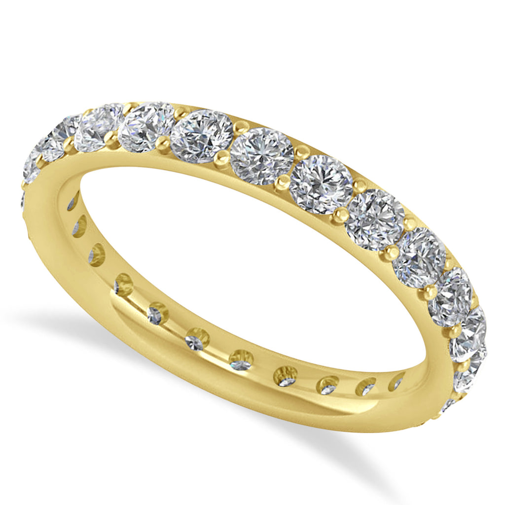 Diamond Eternity Wedding Band 14k Yellow Gold (1.50ct)