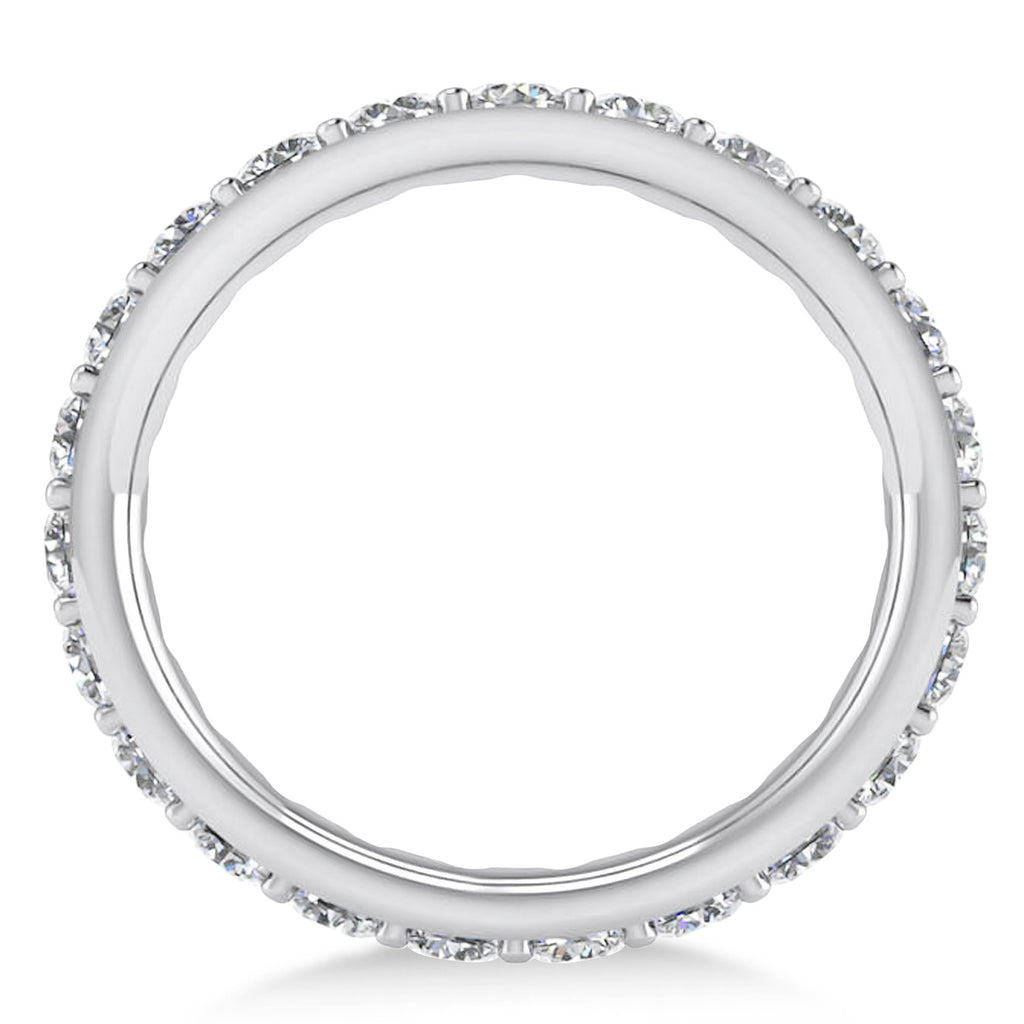 Diamond Eternity Wedding Band 14k White Gold (2.00ct)
