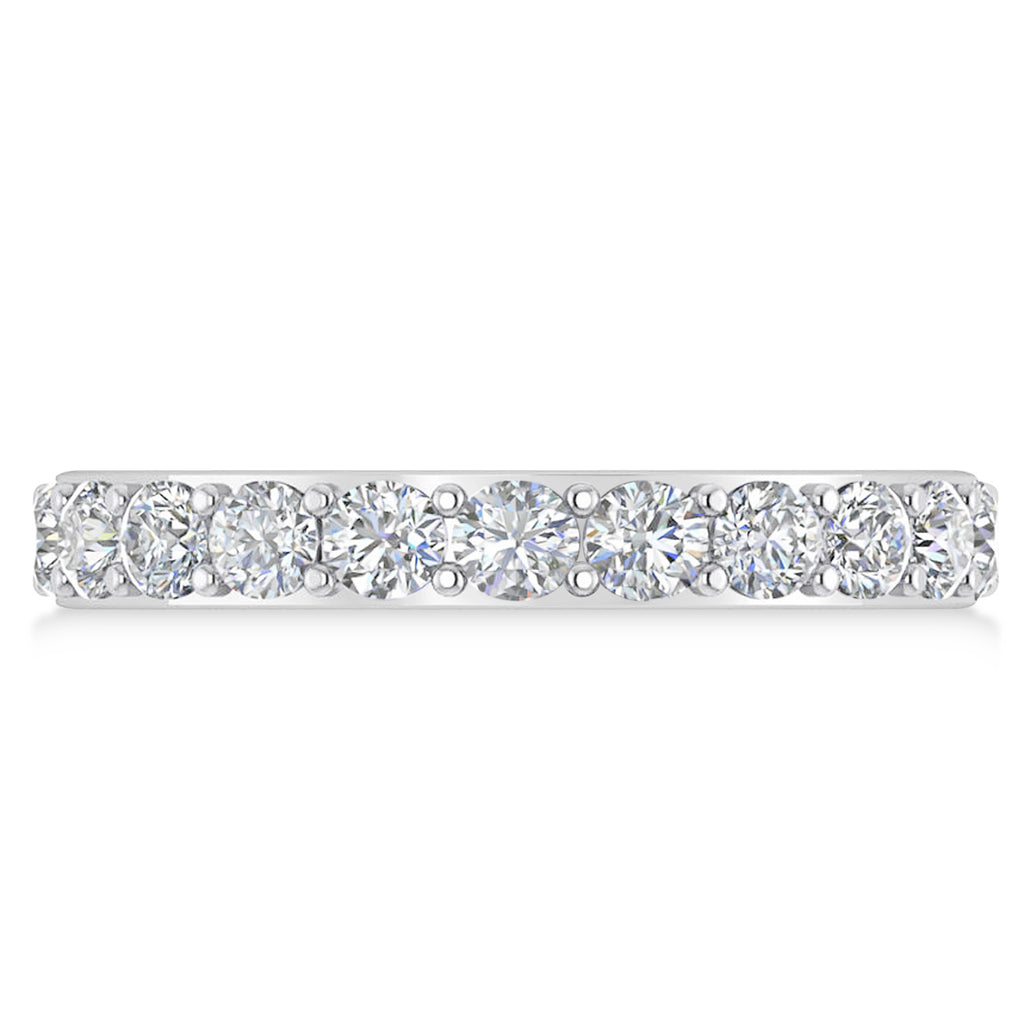 Diamond Eternity Wedding Band 14k White Gold (2.00ct)