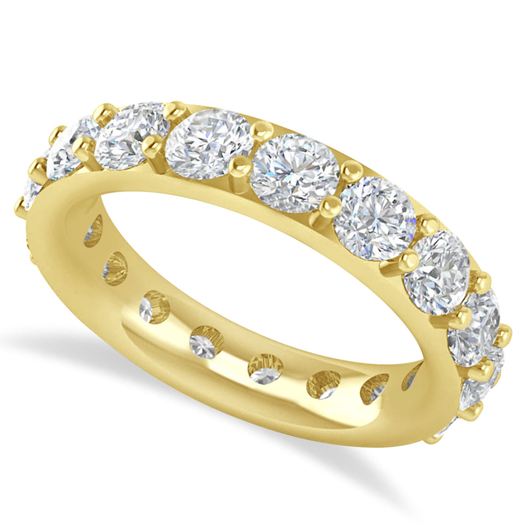 Diamond Eternity Wedding Band 14k Yellow Gold (3.40ct)