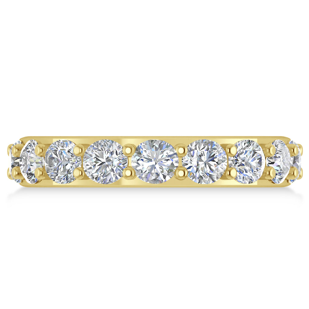 Diamond Eternity Wedding Band 14k Yellow Gold (3.40ct)