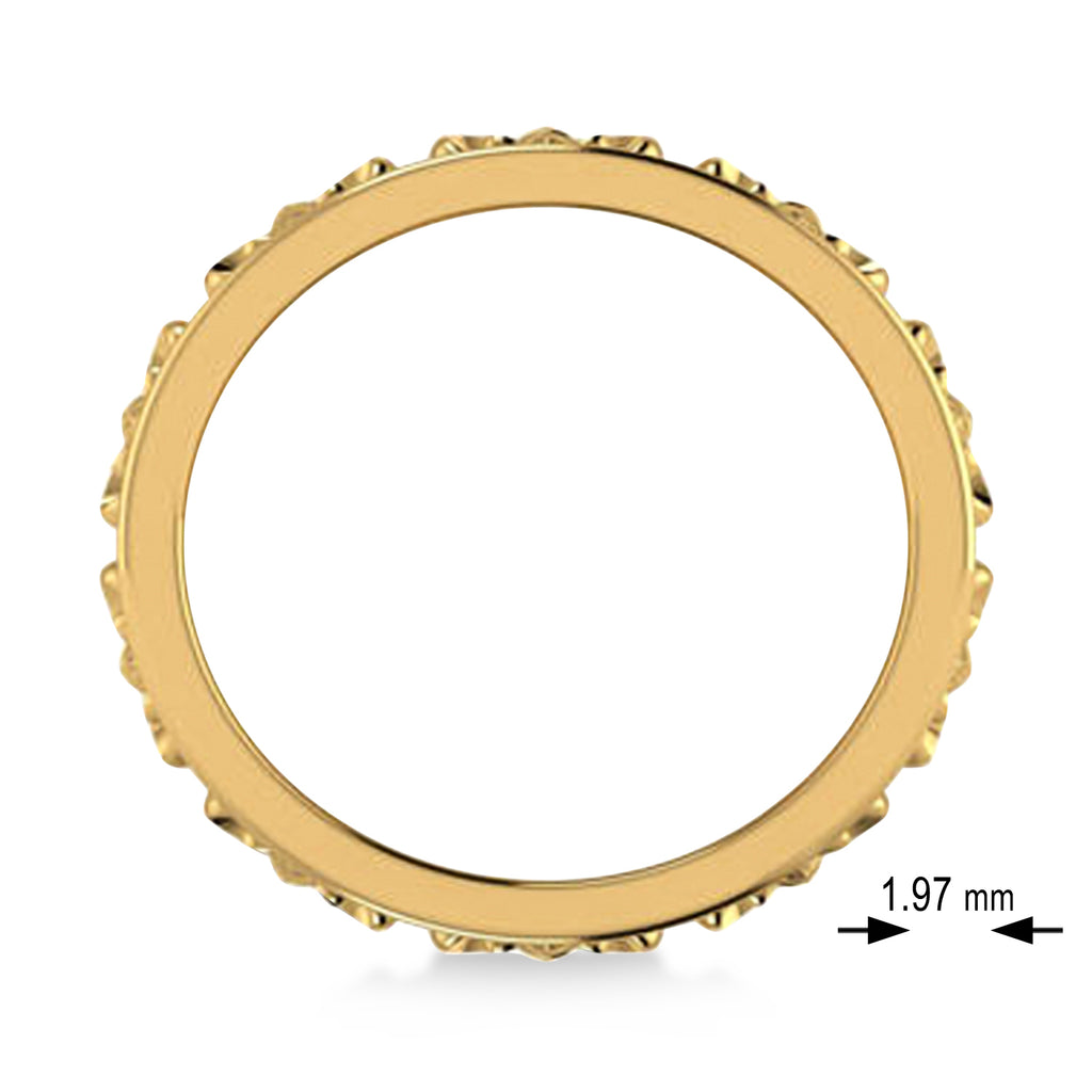 Fleur De Lis Unisex Ring/Wedding Band 14k Yellow Gold