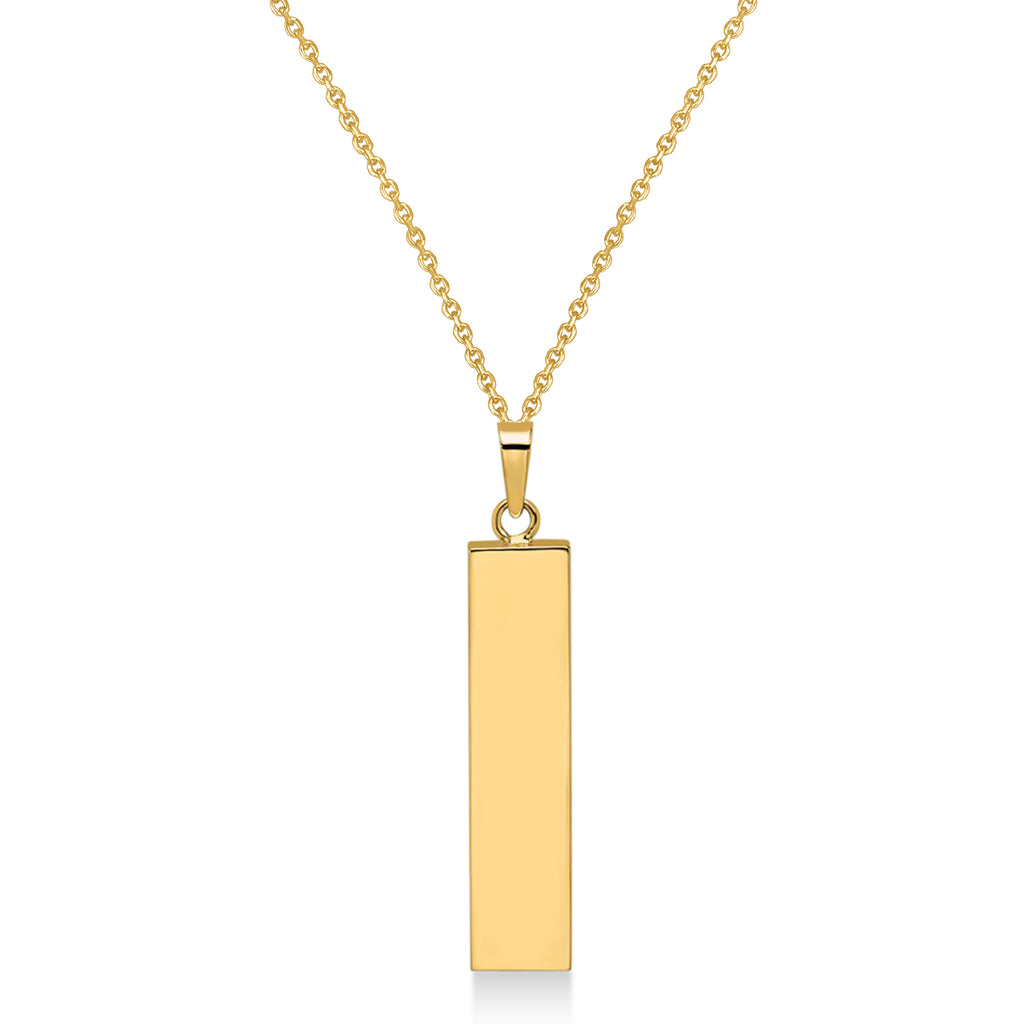 Mezuzah with Star of David & Torah Pendant Necklace 14K Two Tone Gold