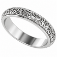 Celtic Knot Infinity Wedding Band Ring Platinum