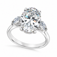 Oval Lab Diamond Engagement Ring Platinum (8.00ct)