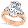 Oval Lab Diamond Bridal Set 14K Rose Gold (8.33ct)