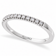 Round Natural Diamond Stackable Ring Sterling Silver (0.17ct)