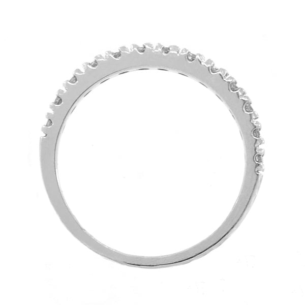 Blue Sapphire Stackable Ring Anniversary Band in Palladium (0.37ct) — true side profile