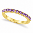Amethyst Stackable Band Ring Guard in 14k Yellow Gold (0.38ct)