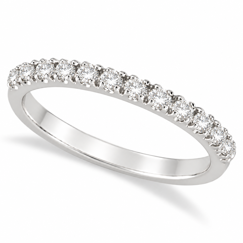 Diamond Stackable Ring Anniversary Band in 14k White Gold (0.25ct) — main product