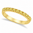 Yellow Canary Diamond Stackable Ring Band 14k Yellow Gold (0.25 ct)