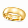 Domed Gold Tungsten Wedding Band (8mm)