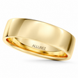 14k Yellow Gold Wedding Ring Low Dome Comfort Fit (5 mm)