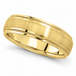 Carved Wedding Band in 18k Yellow Gold For Men (5mm)