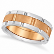Comfort-Fit Two-Tone Wedding Band (8.5mm)