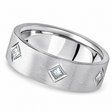 Princess Cut Diamond Wedding Band in Platinum (0.60 ctw)