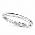 Dome Comfort Fit Wedding Ring Band 18k White Gold (2mm)