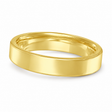 Dome Comfort Fit Wedding Ring Men's European Band 14k Yellow Gold (4mm)