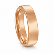 Dome Comfort Fit Wedding Ring Men's European Band 18k Rose Gold (4mm)