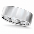 950 Platinum Plain Wedding Band Flat Comfort-Fit Ring (6 mm)