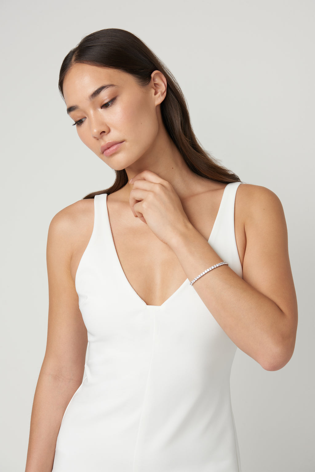 Eternity Lab Diamond Tennis Bracelet 14k White Gold (10.01ct)