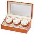 Six Watch Winder & Watch Storage in Burl Wood