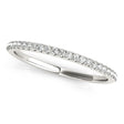 Diamond Pave Wedding Band Ring 18k White Gold (0.14ct)