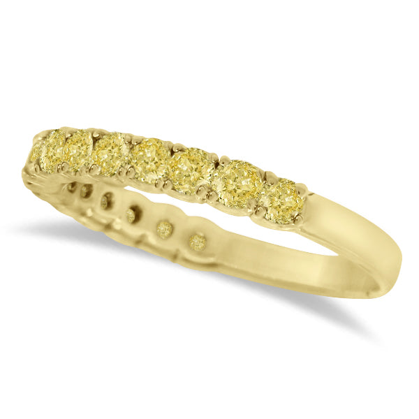 Yellow Canary Diamond Ring Anniversary Band 14k Yellow Gold (1.00ct)