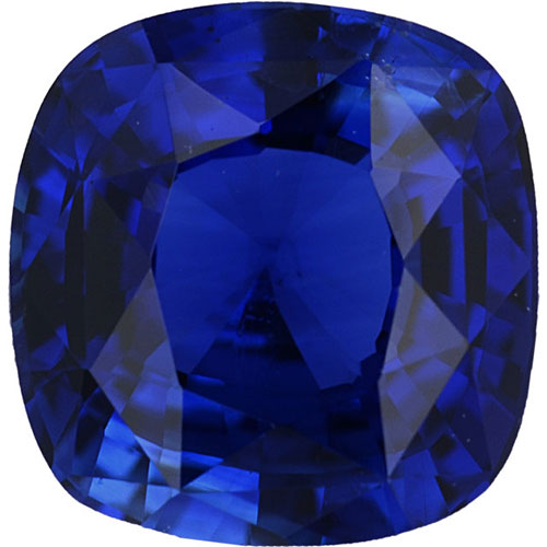 Cushion shape Natural AA Blue Sapphire Gemstone 5.5mm (0.90 ct)