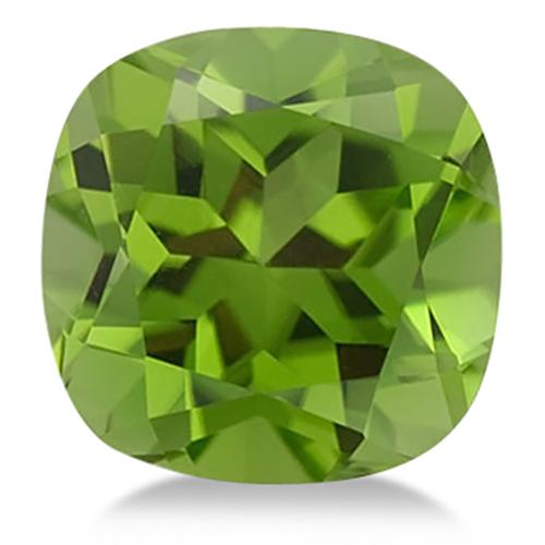 Cushion shape Natural AAA Peridot Gemstone 9.5mm (4 ct)