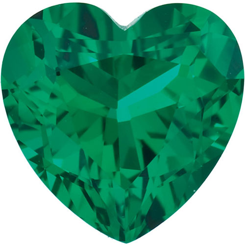 Heart shape Natural AA Emerald Gemstone 8.5mm (2.95 ct)