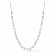 Interval Diamond Tennis Necklace 14K White Gold 1.00ct