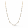 Interval Diamond Tennis Necklace 14K Yellow Gold 1.00ct