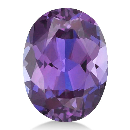 Oval shape Lab Created AAA Alexandrite Gemstone 6x4mm (0.70 ct)