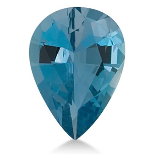 Pear shape Natural AAA Aquamarine Gemstone 12x10mm (5 ct)