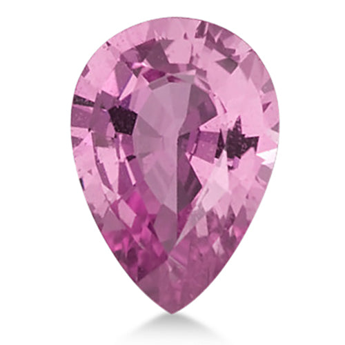 Pear shape Lab Created AAA Pink Sapphire Gemstone 11x9mm (4.20 ct)