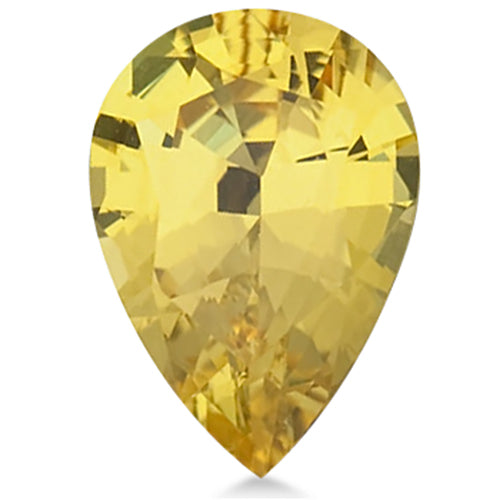 Pear shape Natural AAA Yellow Sapphire Gemstone 6x4mm (0.60 ct)